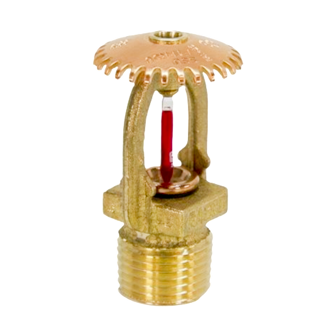 Tyco TY315 TY-B Series | Upright Fire Sprinkler Head | 5.6K - Standard Response - 155°F | Natural Brass -  1/2" NPT